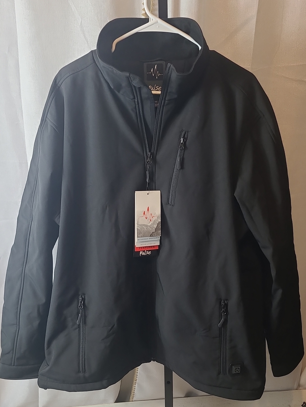 Pulse Men's Heated Jacket 2x Bkack.  New